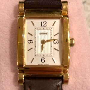 Coach gold watch